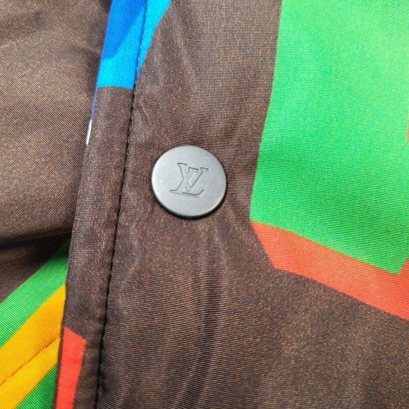 Louis Vuitton Men's Brown NBA Letters Hooded Blouson Jacket - Picture 5 of 16